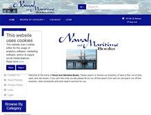 Tablet Screenshot of navalandmaritimebooks.com